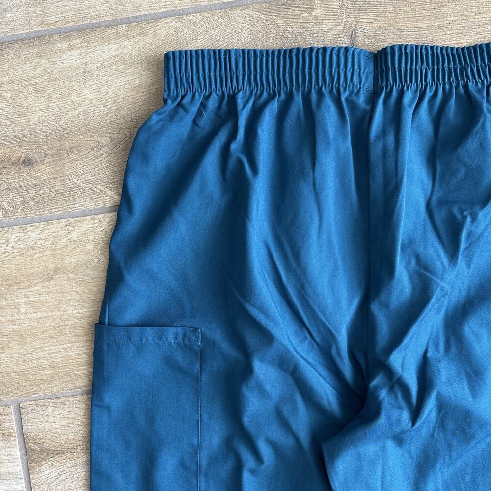 Cherokee Workwear Womens XS Elastic Waist Utility Scrub Pant 4200 Caribbean Blue - Picture 9 of 16